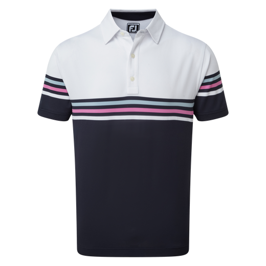 Stretch Pique Colour Block