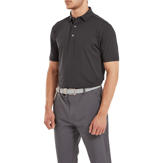 Stretch Lisle Dot Print
