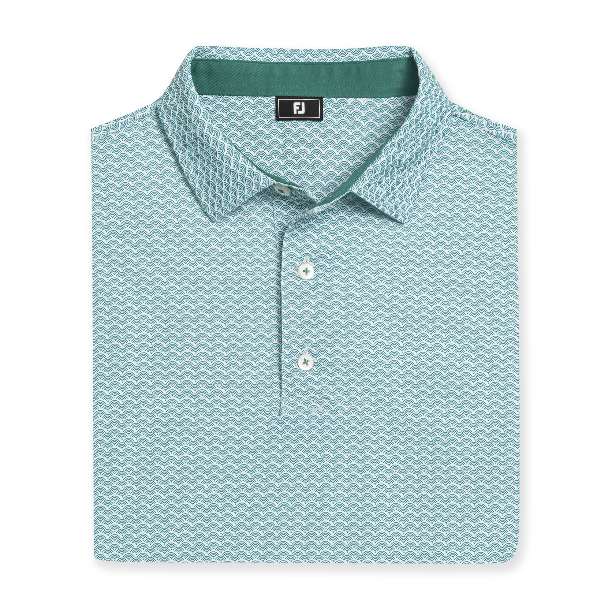 Scallop Geo Pique Self Collar