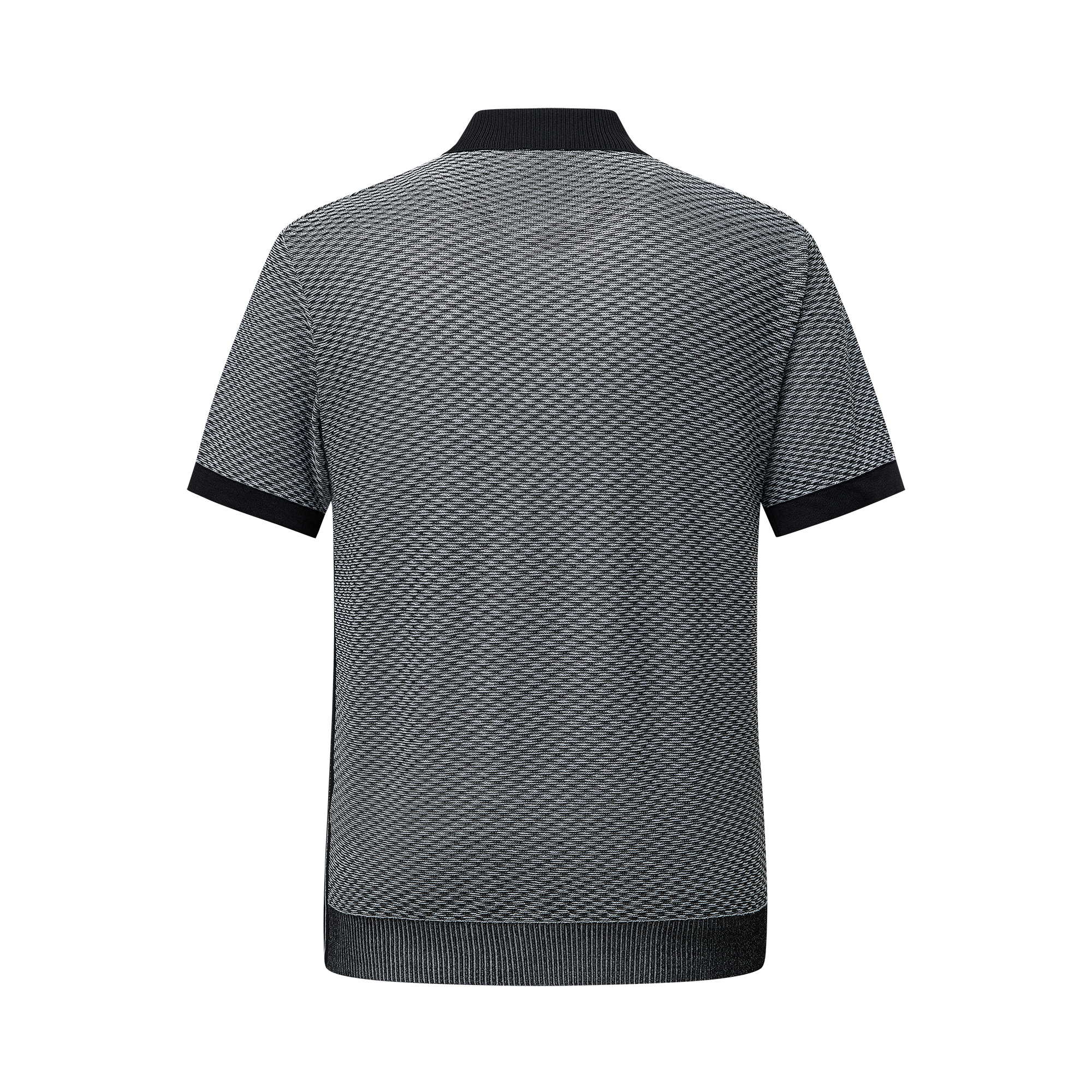 Melange Knit Polo Shirt