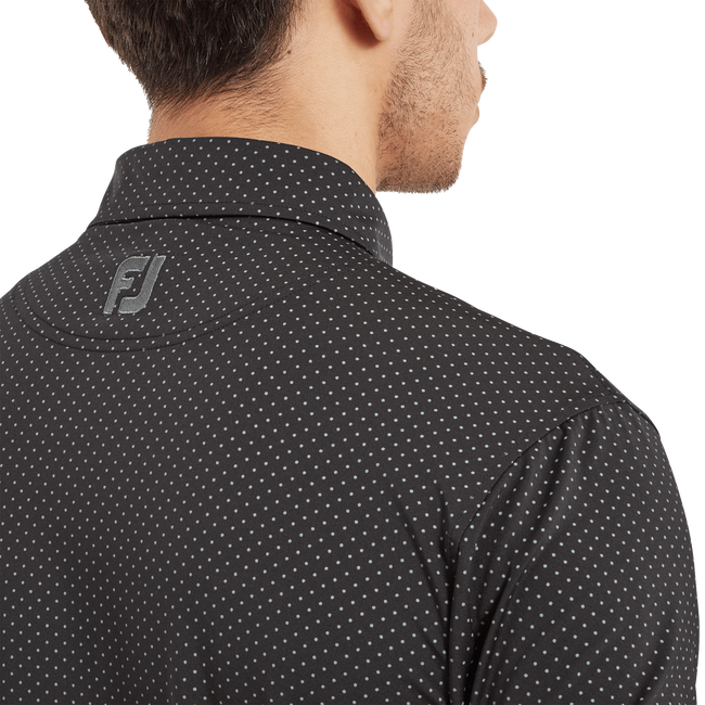 Stretch Lisle Dot Print