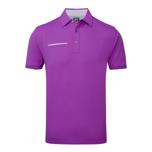 Smooth Pique Stripe Self Collar-Previous Season Style