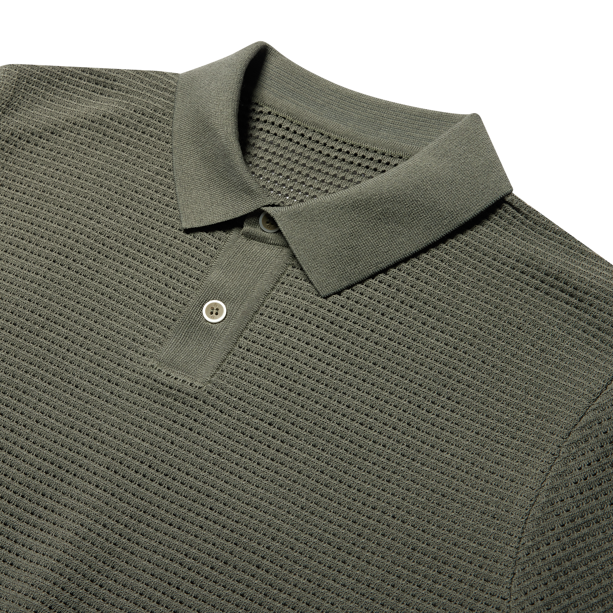 Solid Knit Polo Shirts