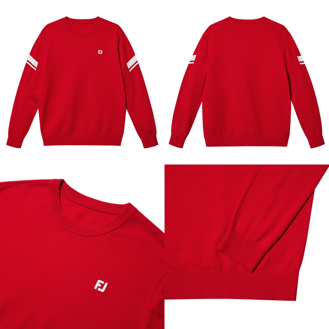 CREW NECK KNIT PO RED