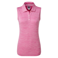 Women's Lisle Sleeveless Shirt with Neck Trim