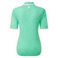 Women's Zip Placket Pique 1/2 Sleeve Shirt