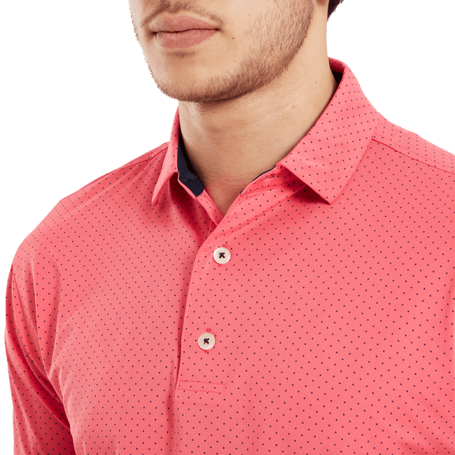 Stretch Lisle Dot Print