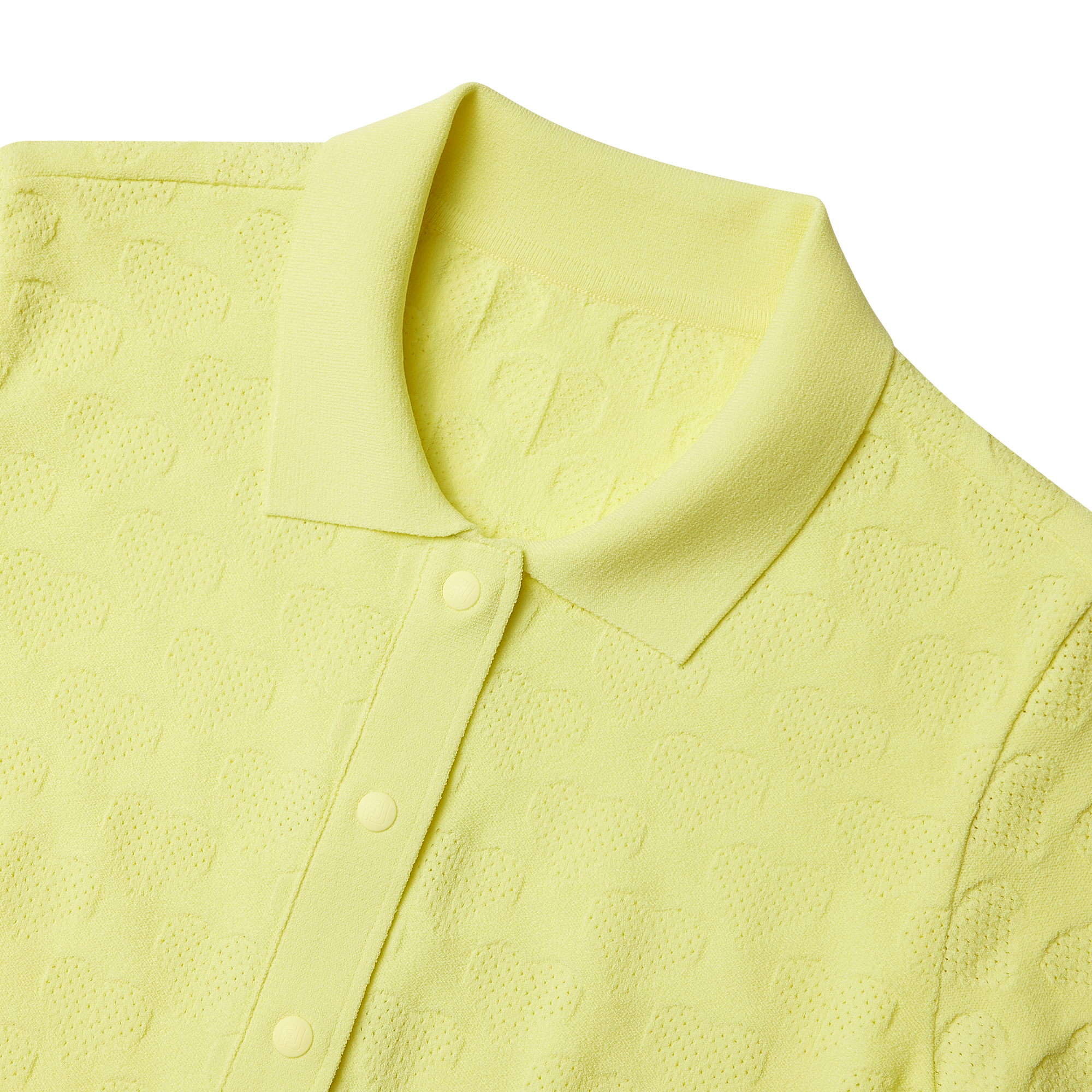 Patterned Open-Collar Polo Shirt Women