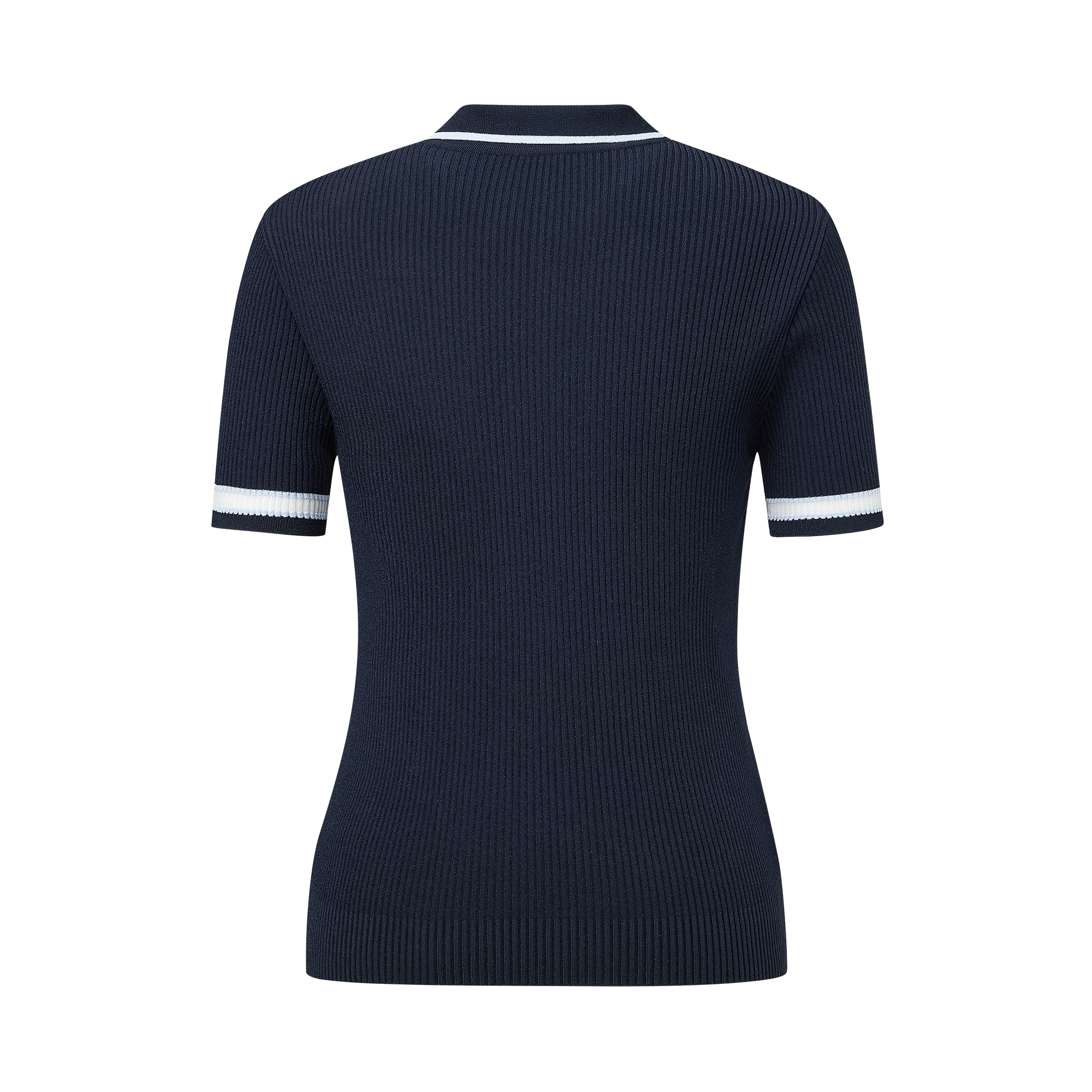 Slim Knit Polo Shirt Women