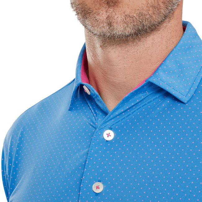 Stretch Lisle Dot Print