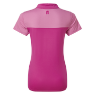 Women's Lisle Shirt with Dot Print Yoke