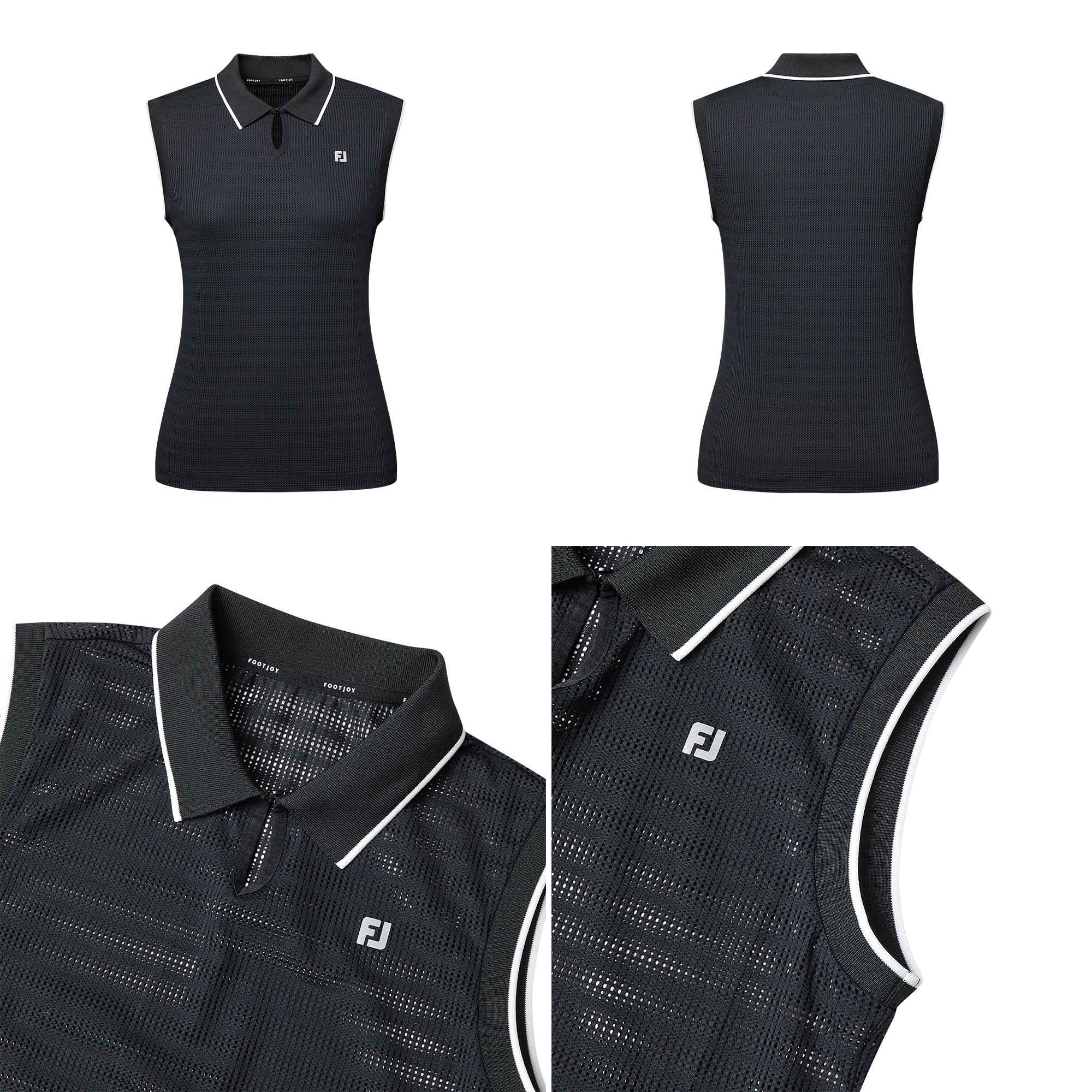 Essential Sleeveless Polo Shirt Women