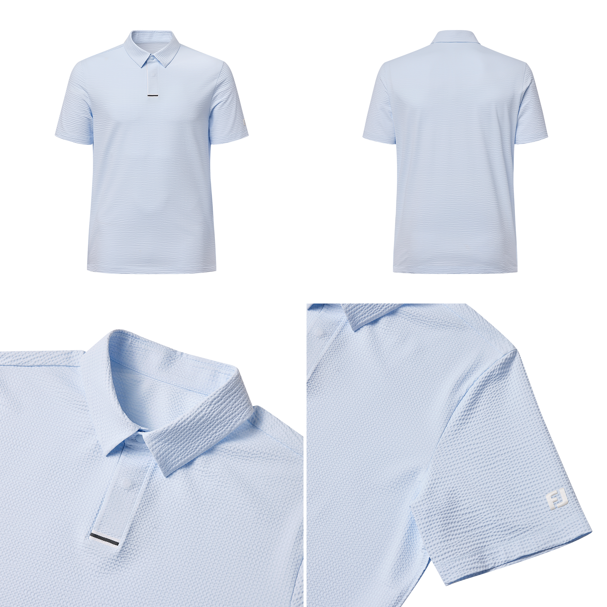 Seersucker Polo Shirt
