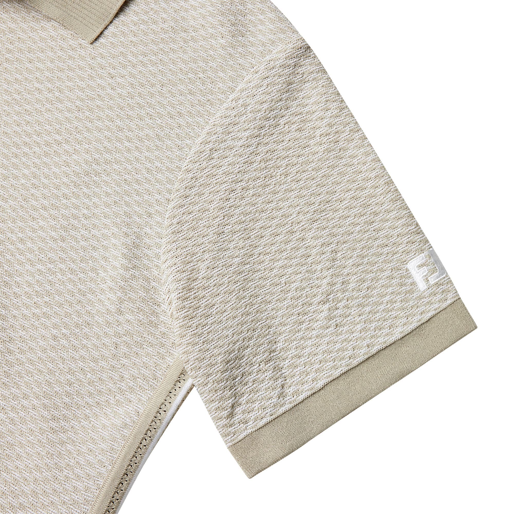 Melange Knit Polo Shirt