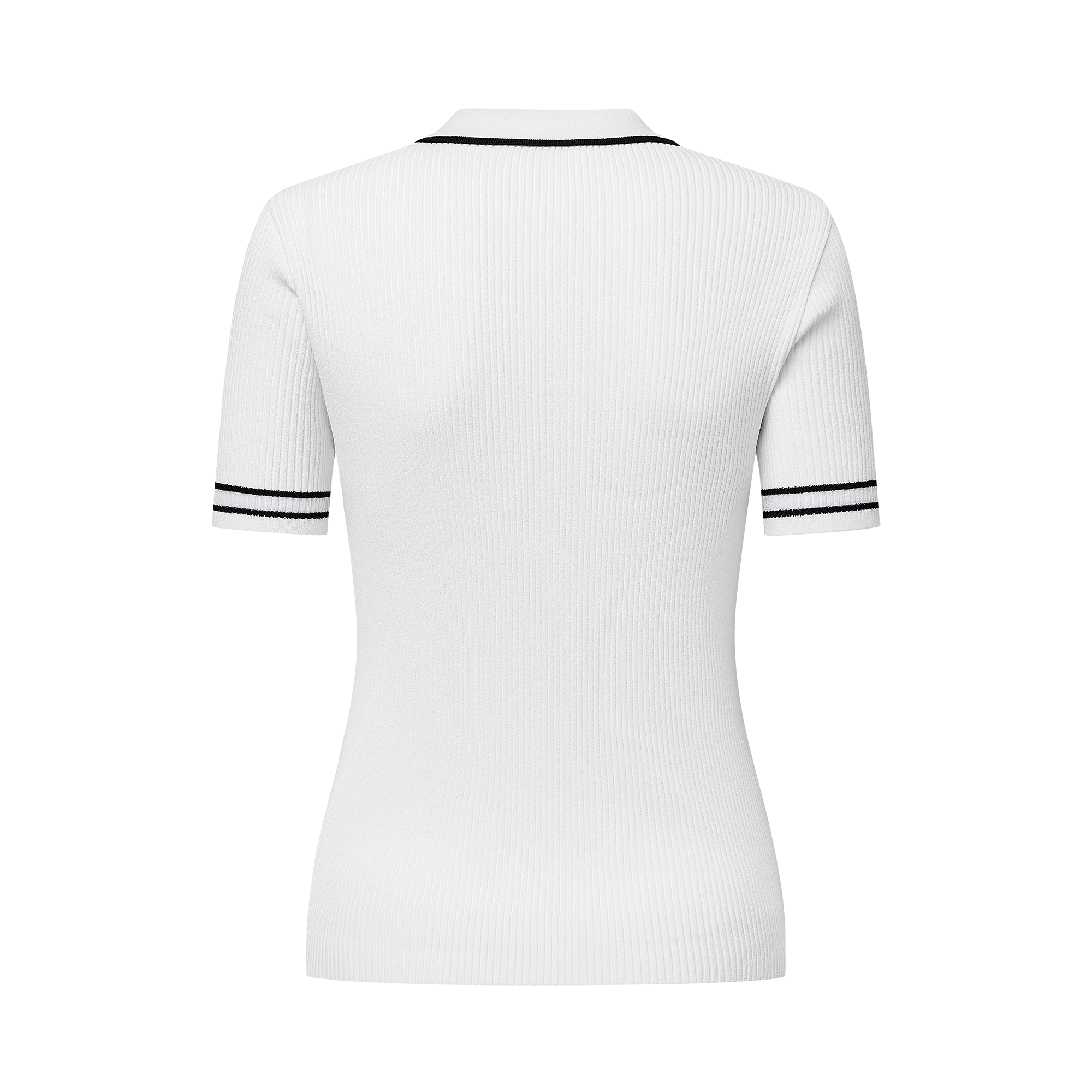 Slim Knit Polo Shirt Women