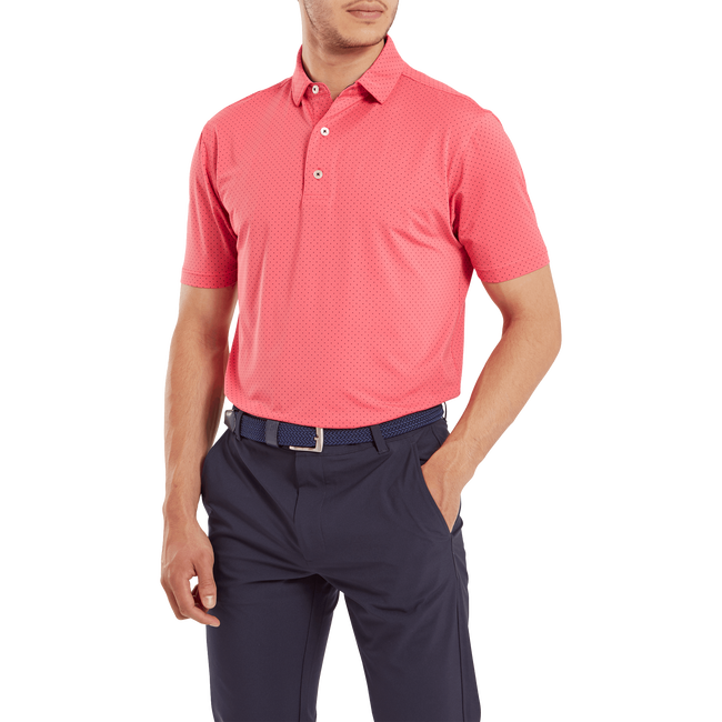 Stretch Lisle Dot Print