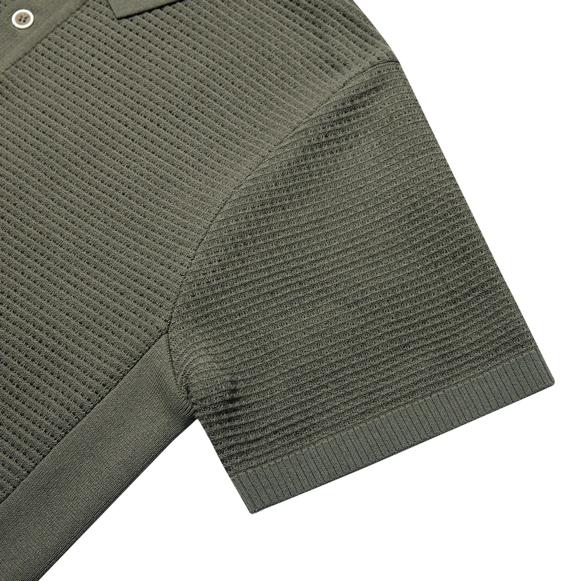 Solid Knit Polo Shirts