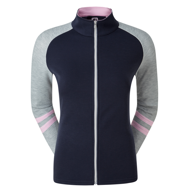 Women's Full Zip Raglan Colour Block Mid-Layer