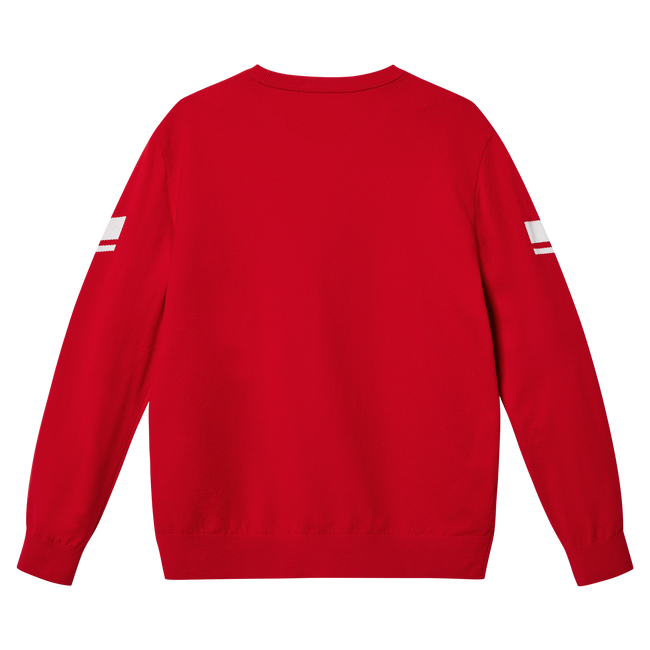 CREW NECK KNIT PO RED