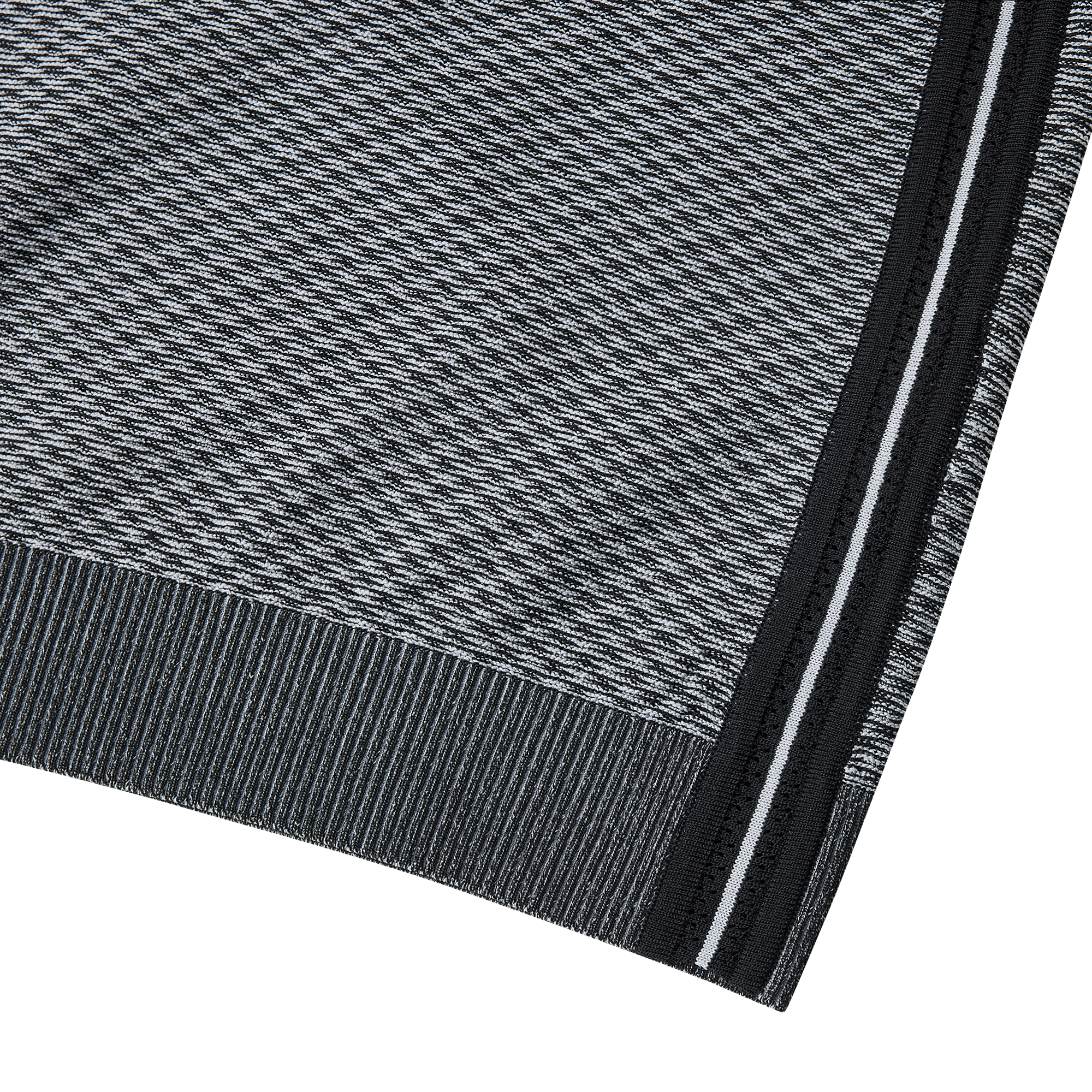 Melange Knit Polo Shirt