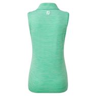 Women's Lisle Sleeveless Shirt with Neck Trim