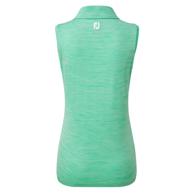 Women's Lisle Sleeveless Shirt with Neck Trim
