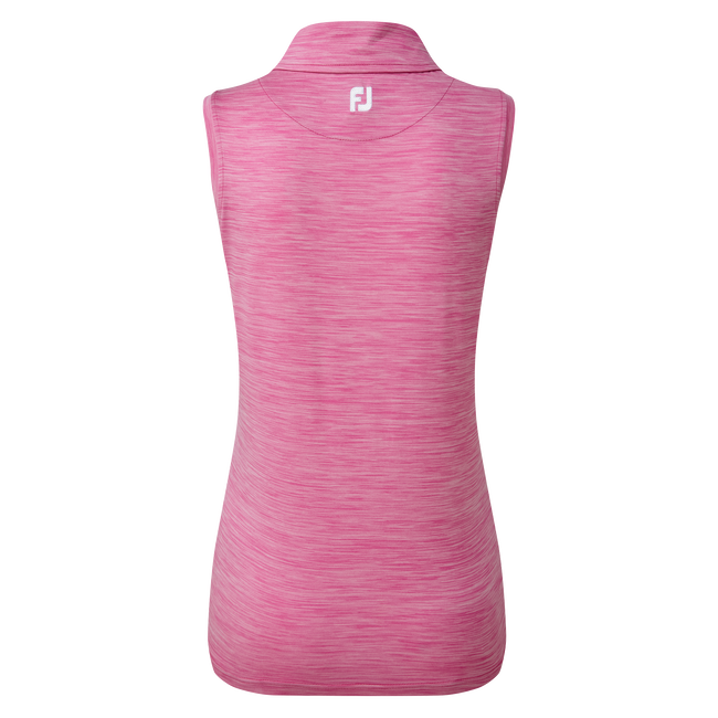 Women's Lisle Sleeveless Shirt with Neck Trim