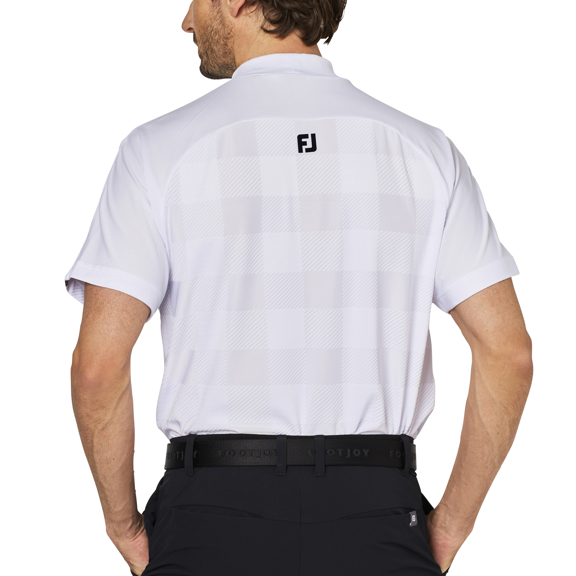 Short Sleeve Jacquard Mock Shirts